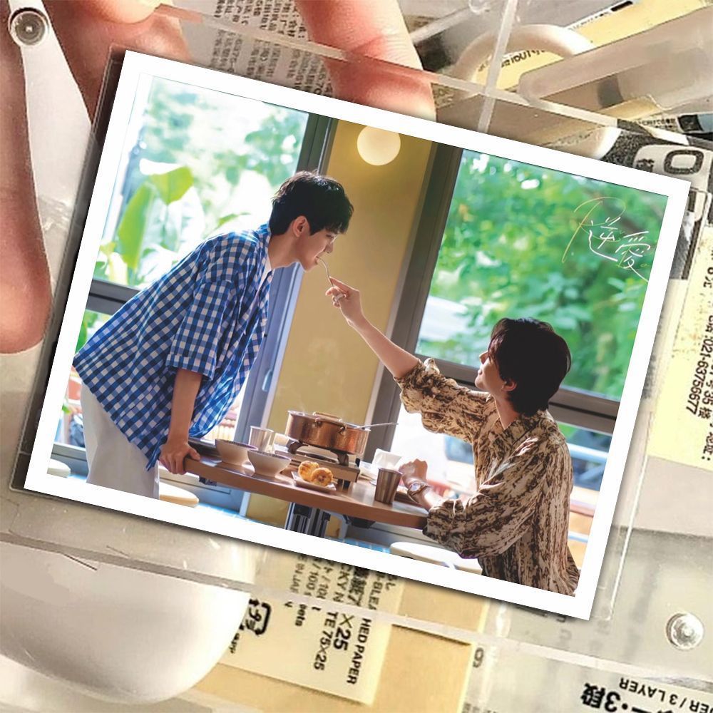 原耽逆爱高颜值拍立得氛围感耽美小说应援diy周边小卡正反拍立得