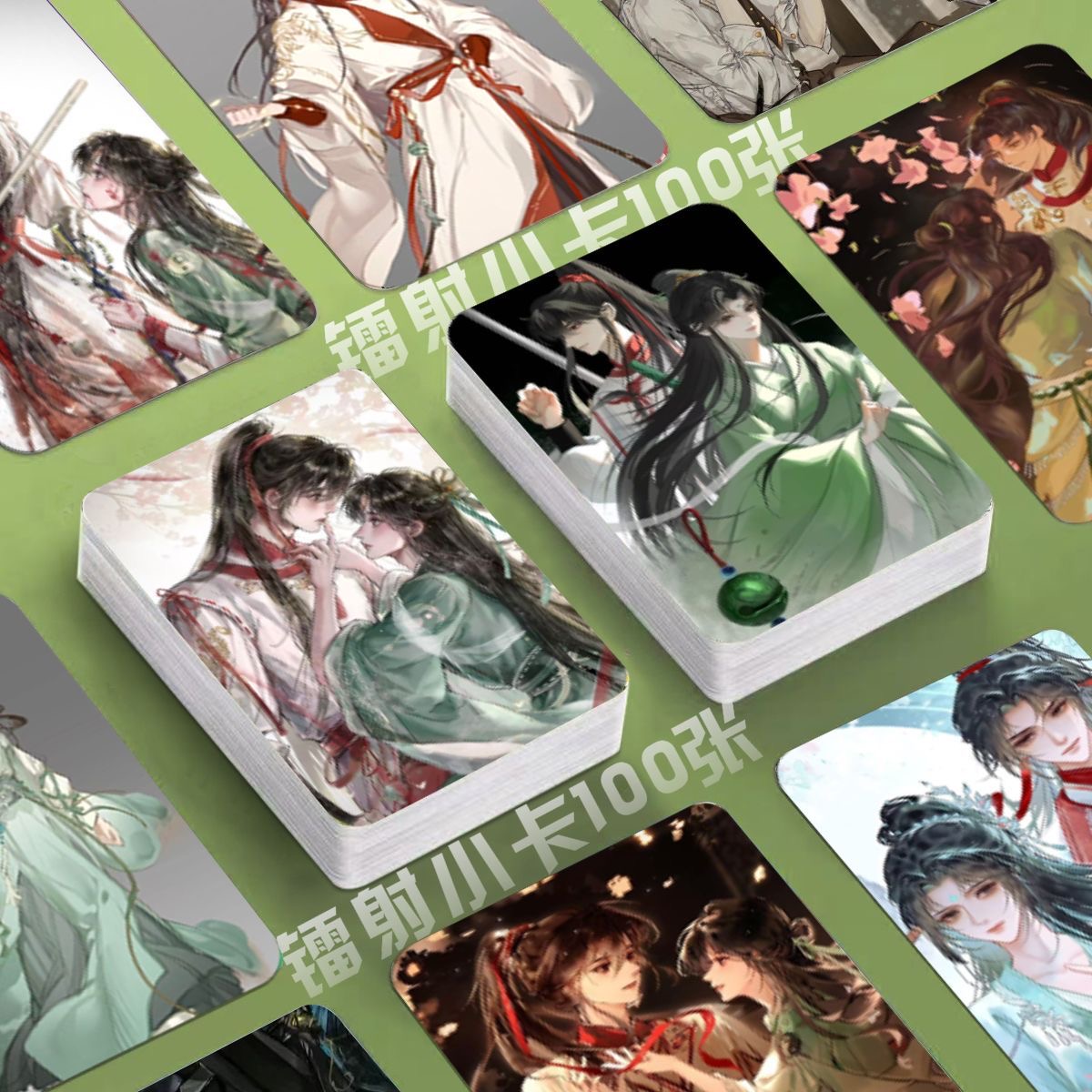 簪星镭射小卡顾白婴漫画小说照片定制3寸圆角lomo卡片同款明信片