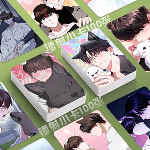 韩漫不要招惹小狗镭射小卡100张延熙成照片3寸圆角lomo卡片明信片