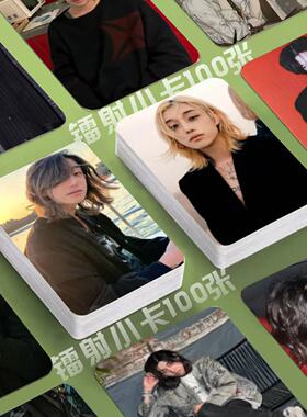 loren李圣俊镭射小卡100张韩星专辑照片定制3寸圆角lomo卡明信片