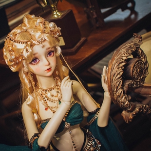 露生BJD/SD古风/欧风/异域风大女三分造型发【珈蓝】shdp款