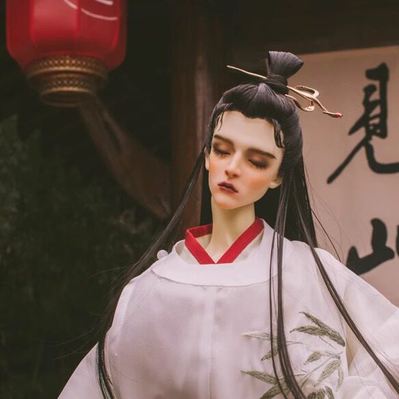 露生BJD/SD古风叔叔/三分造型发盘发【祁白】