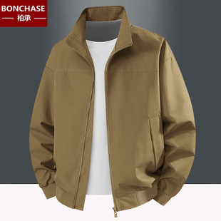 飞行百搭外套潮 教练夹克三防立领休闲纯色复古户外工装 春秋款 美式