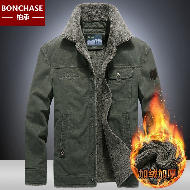 棉衣男士冬季加绒加厚保暖棉服工装多口袋纯棉大码宽松棉袄外套男,男装,棉衣,淘宝优惠券,粉丝福利购,淘宝优惠卷