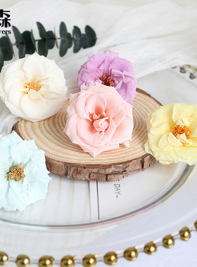 进口日本大地农园玛丽安蔷薇单朵diy手工花盒装饰02412永生花保鲜