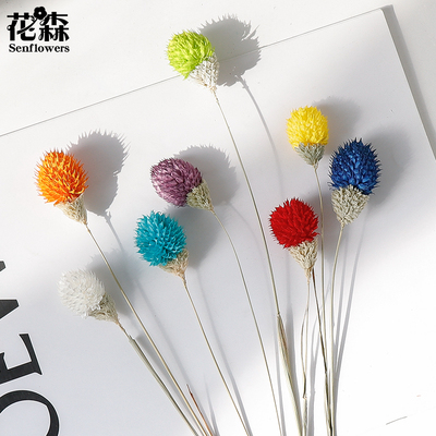 花森千日红草莓果diy干花束搭配