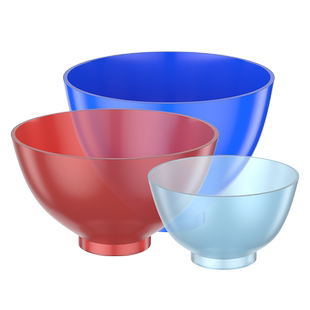 牙科橡皮碗石膏藻酸盐印模材料调拌碗硅橡胶搅拌碗塑料调刀搅拌