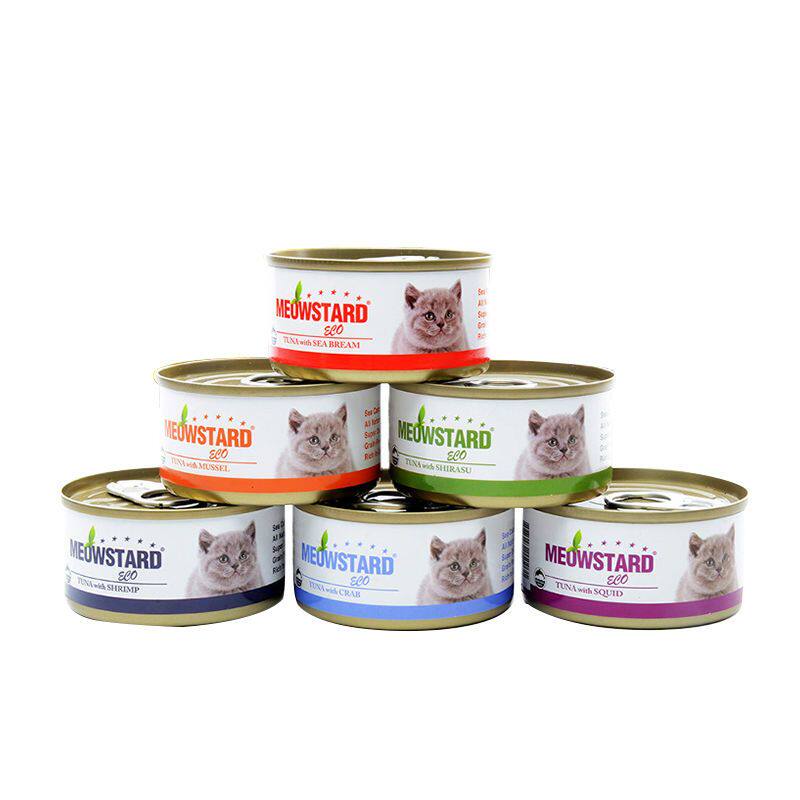 泰国原装进口喵达ECO猫罐头吞拿鱼红肉系列80g*24罐猫零食猫湿粮