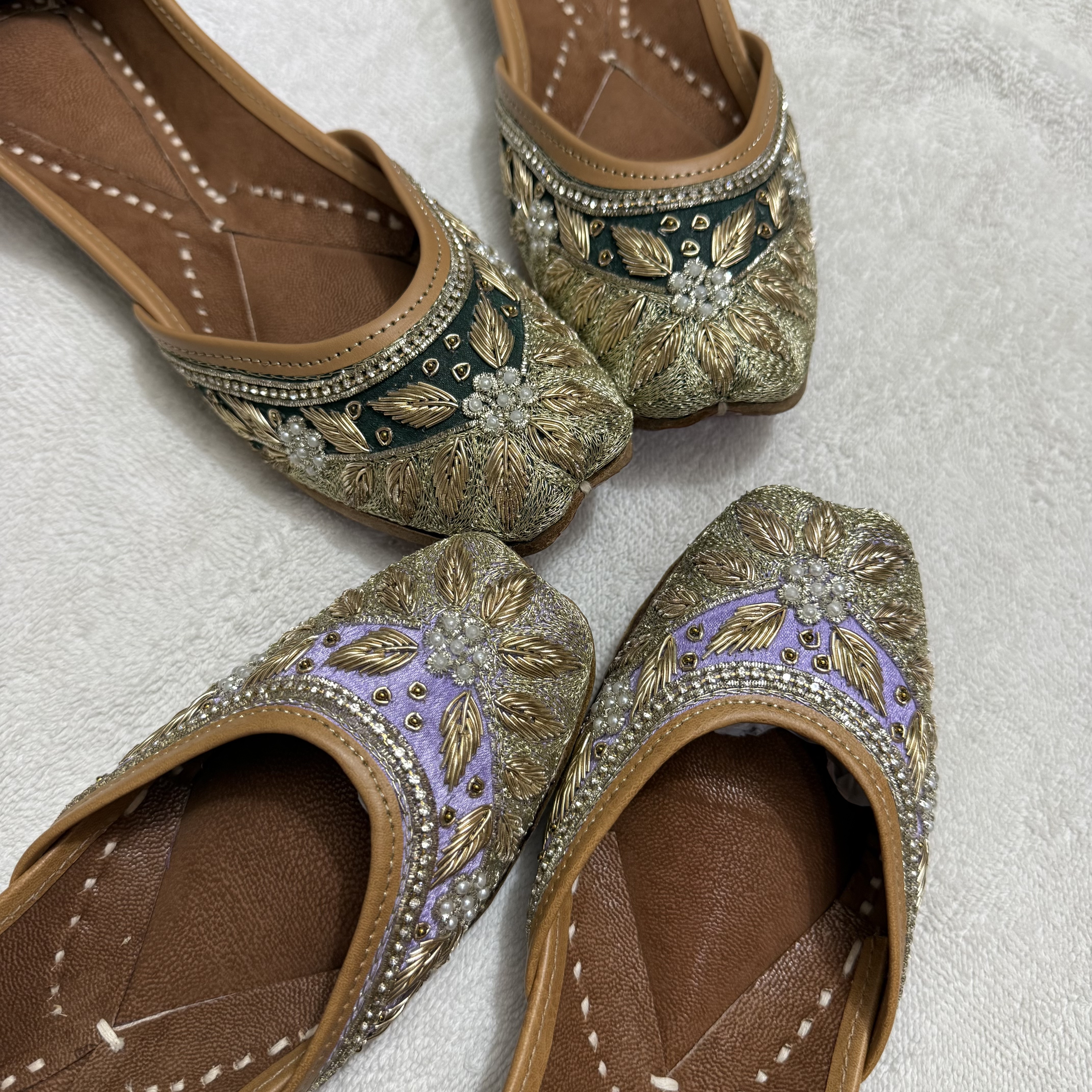 尼泊尔直邮印度手工 jutti 钉珠鞋金枝玉叶