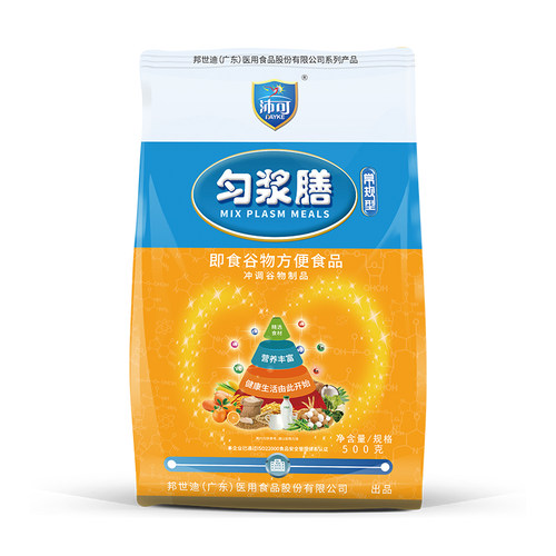 PAYKE沛可匀浆膳常规型流食代餐营养补充500g冲调谷物粉官方正品