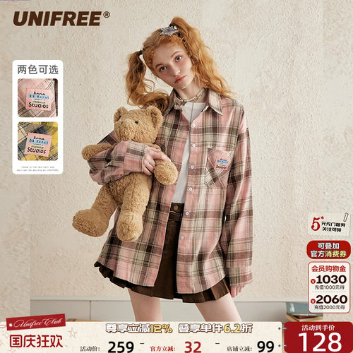 UNIFREE宽松休闲复古衬衣