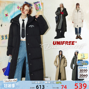 unifree反季羽绒服长款