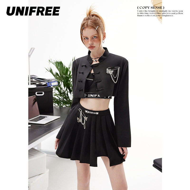 两件套UNIFREE国风设计蝴蝶结