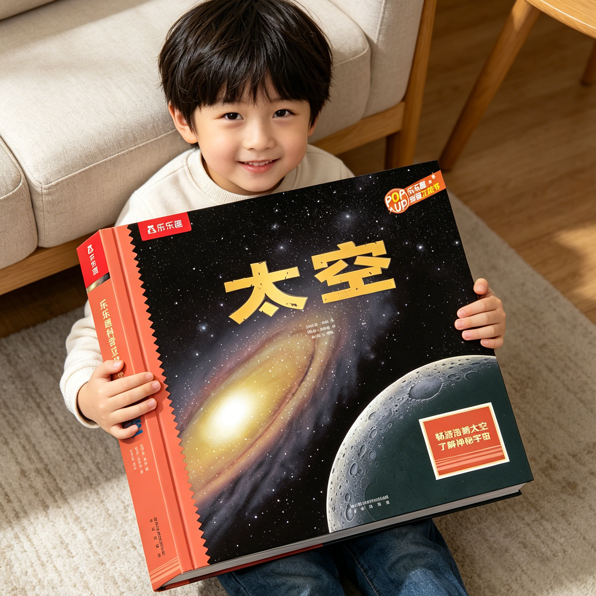 【大开本】太空3d立体书绘本3到6岁儿童科普百科全书漫画故事适合小学生看的课外书幼儿园大中小班阅读578岁男孩礼物立体机关书籍