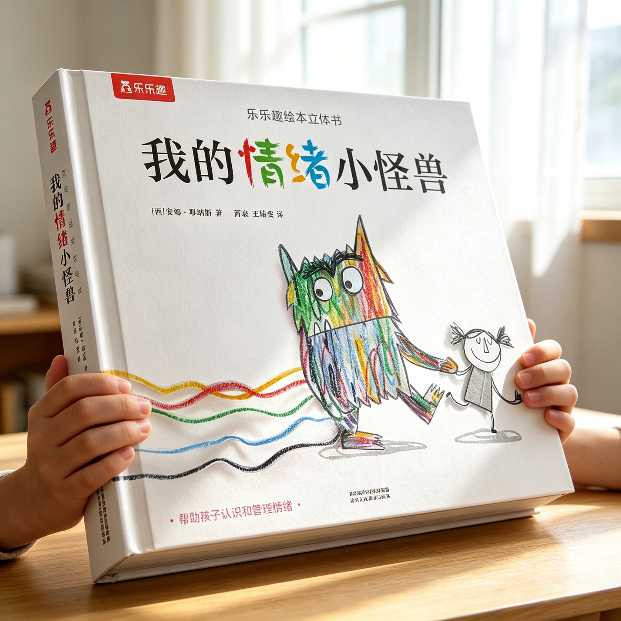 我的情绪小怪兽儿童情绪管理绘本3到6岁立体机关书宝宝益智游戏书3d立体儿童绘本故事书幼儿园入园前阅读书籍245岁男孩读物早教书