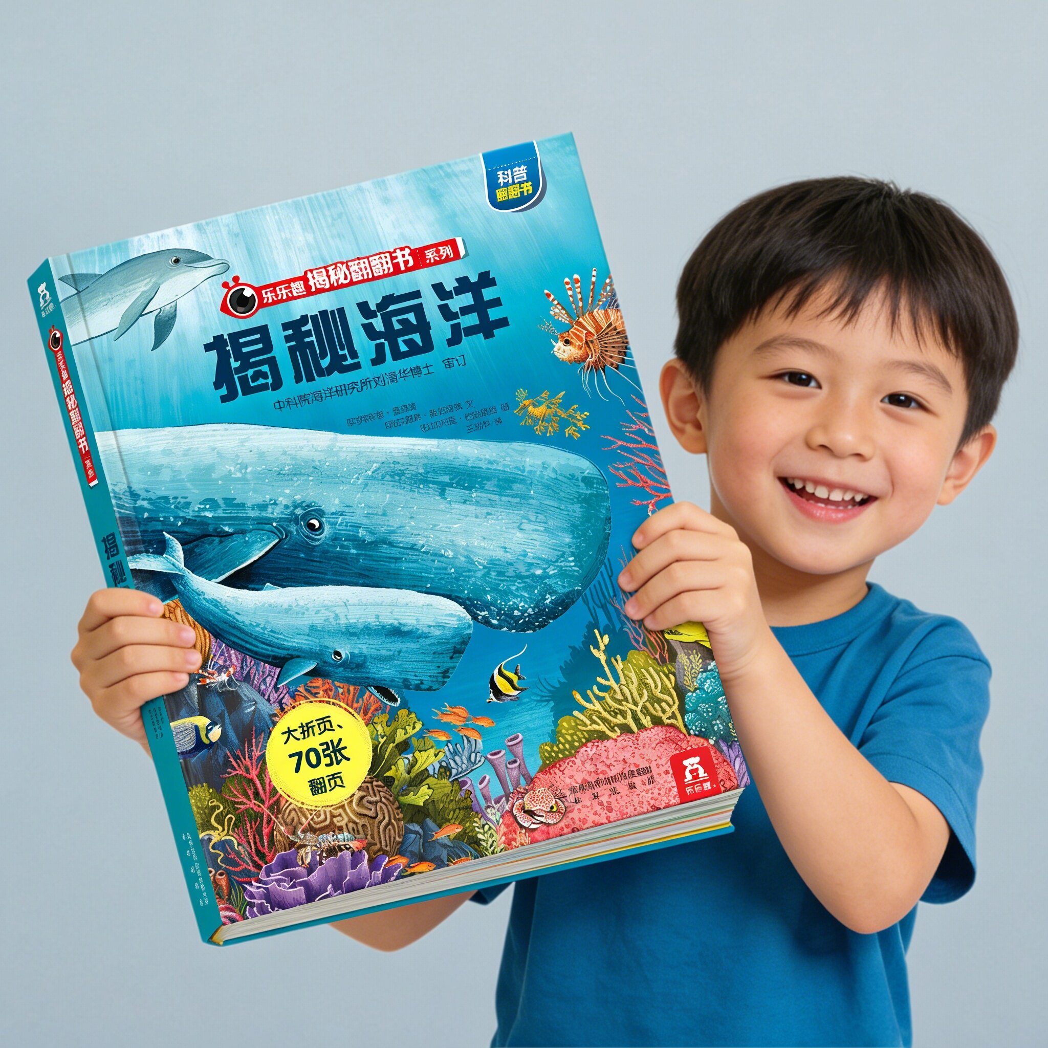 绘本3到6岁海洋恐龙动物翻翻书科普百科读物揭秘系列儿童3d立体翻翻书宝宝4-5岁童书幼儿园大班阅读适合小学生阅读的课外书籍漫画