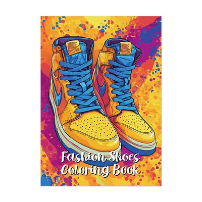 跨境新品厂家现货 Coloring Riding nails book 12款骑马钉填色本