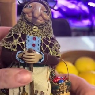 跨境新品 Handmade Kitchen Witch Doll 厨房女巫娃娃挂饰装饰公