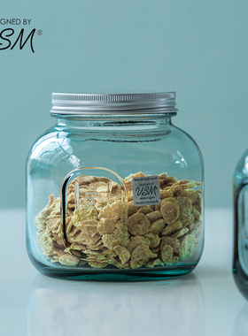 西班牙进口vsm密封罐五谷杂粮收纳盒家用厨房零食干货玻璃储物罐