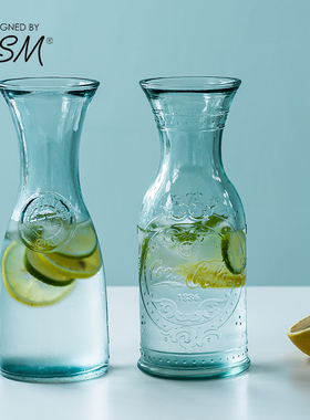 西班牙进口vsm冷水壶玻璃家用客厅可乐桶饮料瓶冷泡储存凉水杯子