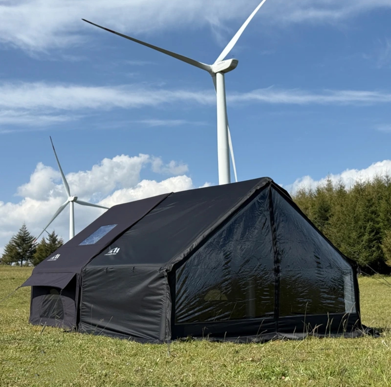 京诚豪斯Jchouse6.3+7.2m²棉布帐篷户外露营过夜充气帐篷