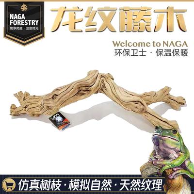 爬宠龙纹藤木缸造景攀爬树栖晒台