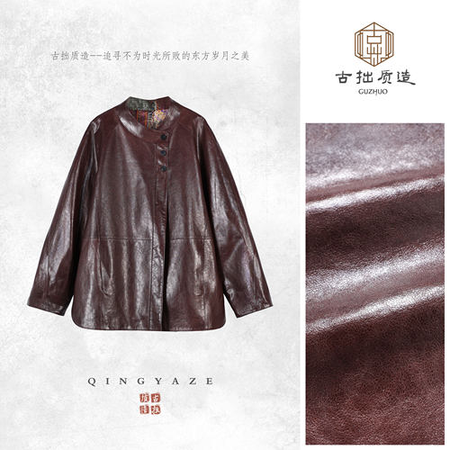 复古小夜曲！进口超薄半植鞣绵羊皮双面穿外套！GZ8938