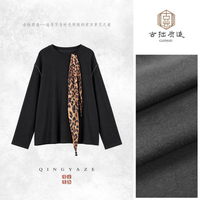 墨豹辞！结构珠针飘带设计新中式卫衣！GZ9189