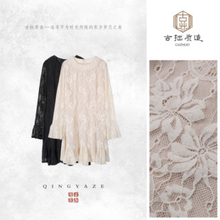 梨花醉 GZ7326 女人味精致蕾丝连衣裙