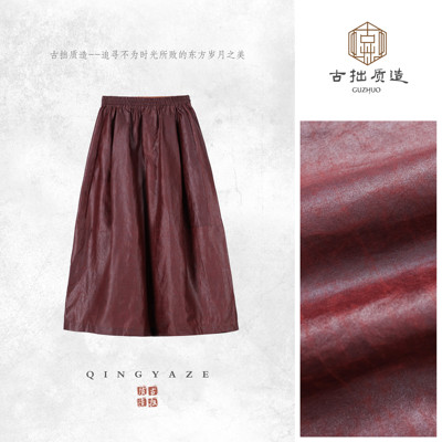 红油缎·八分大脚裤！桑蚕丝红云纱新中式裤子！GZ8045