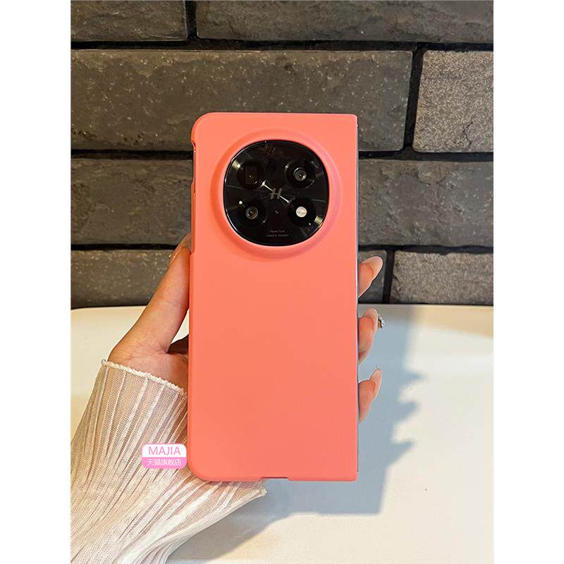 oppofindn5手机壳新款磨砂超薄Find N5折叠屏全包纯色外壳findn5典藏版保护套n2简约肤感男女个性5G限量适用