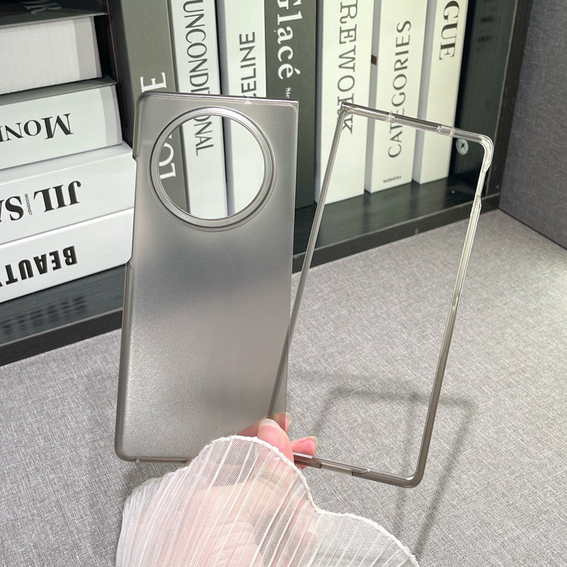 适用vivoxfold3手机壳Xfold3新款超薄透明磨砂折叠屏保护套vivoxfold3pro镜头全包xfold2男女高级感简约防摔