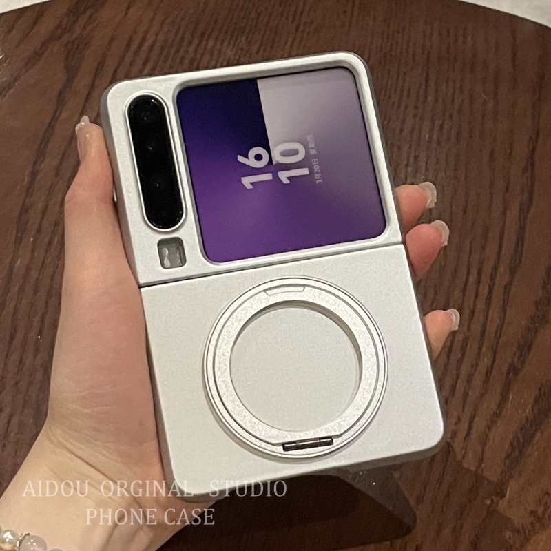 适用华为purax手机壳新款折叠屏purax高级冰感电镀白旋转支架purax典藏版全包防摔purax手机套时尚简约薄男女