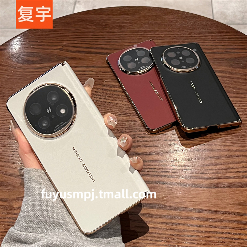 适用于OPPOFindN5手机壳折叠屏新款oppo find n5女超薄男秒变xt皮质中轴铰链后壳镜头全包防摔保护套潮