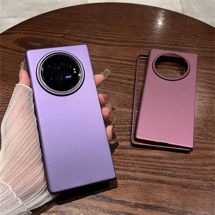 vivoxfold3手机壳新款折叠屏全包VIVO X FOLD3 Pro电镀磨砂超薄男女保护套XFOLD2防摔时尚个性情侣潮外壳适用