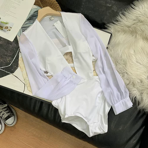 Черные штаны, комбинезон, боди, 2021 года, свободный прямой крой, средняя посадка, в корейском стиле