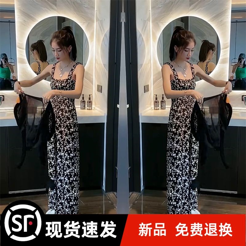 官方欧洲站网红爆款女装2025夏季新款时尚洋气披肩上衣抹胸连体裤