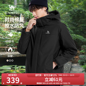 连帽保暖防寒加绒加厚棉衣棉袄 新款 骆驼男装 夹克棉服外套女春秋季