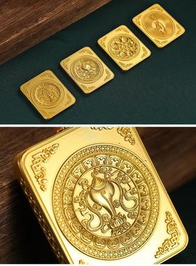 2026摩尼宝唐卡盒子空盒子外壳吊坠西藏手绘款饰品礼物男女情侣唐