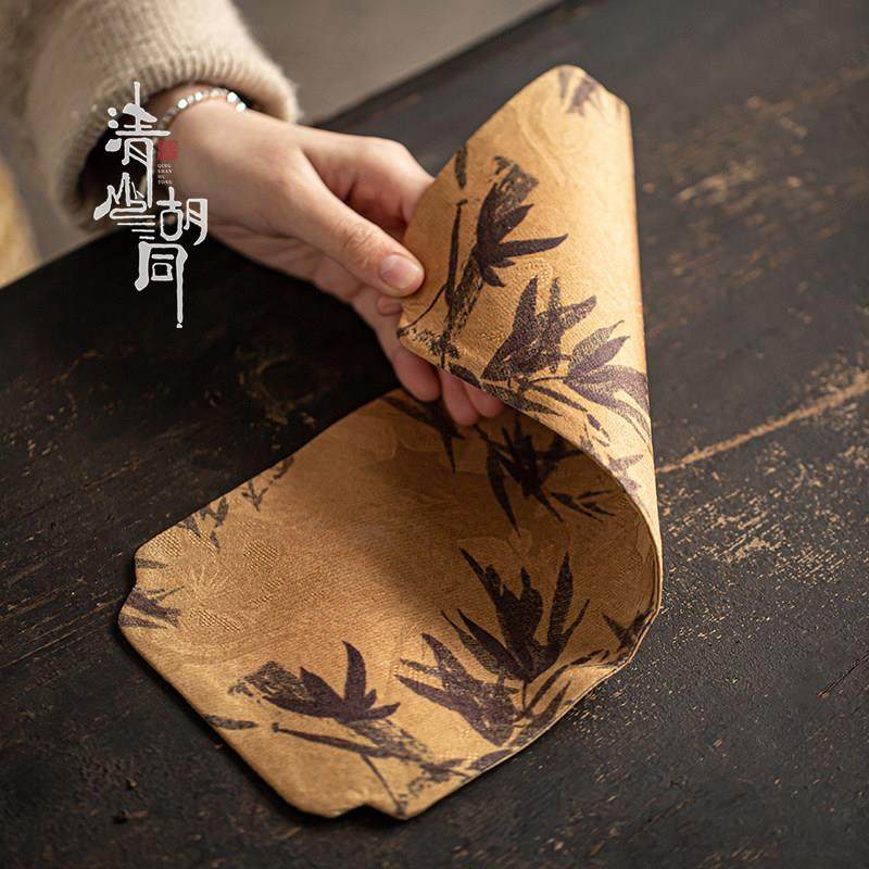 2026新中式海棠干泡席禅意防水小茶席泡茶桌面隔热垫子双面桌布壶,居家布艺,茶席,淘宝优惠券,粉丝福利购,淘宝优惠卷