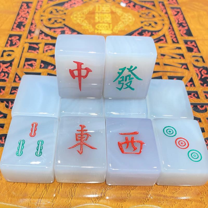 2025天然玛瑙麻将牌,依咻麻将,家庭娱乐麻将,多色麻将牌,软包麻将