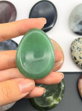2026天然水晶玉石拇指按摩石 worry stone忘忧石手把件按摩刮痧解