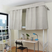 Vải sáng trên giường dorm phòng ngủ trường đại học lưới rèm giường cotton và vải lanh phòng ngủ cô gái dưới giường đơn giản vải lanh thoáng khí - Bed Skirts & Valances