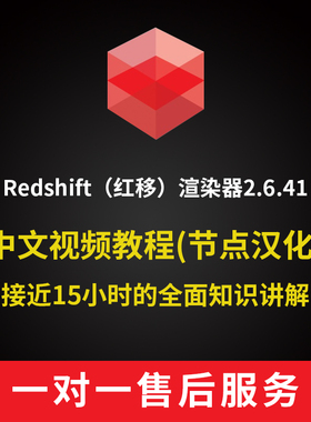 老王redshift2.6.41中文汉化rs红移渲染器视频教程C4D教程
