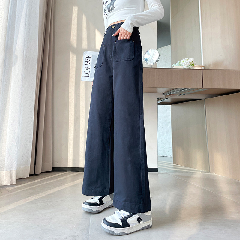 高腰休闲阔腿裤女夏季大码胖mm宽松显瘦遮肉直筒裤垂感九分工装裤,女装/女士精品,大码裤装,淘宝优惠券,粉丝福利购,淘宝优惠卷