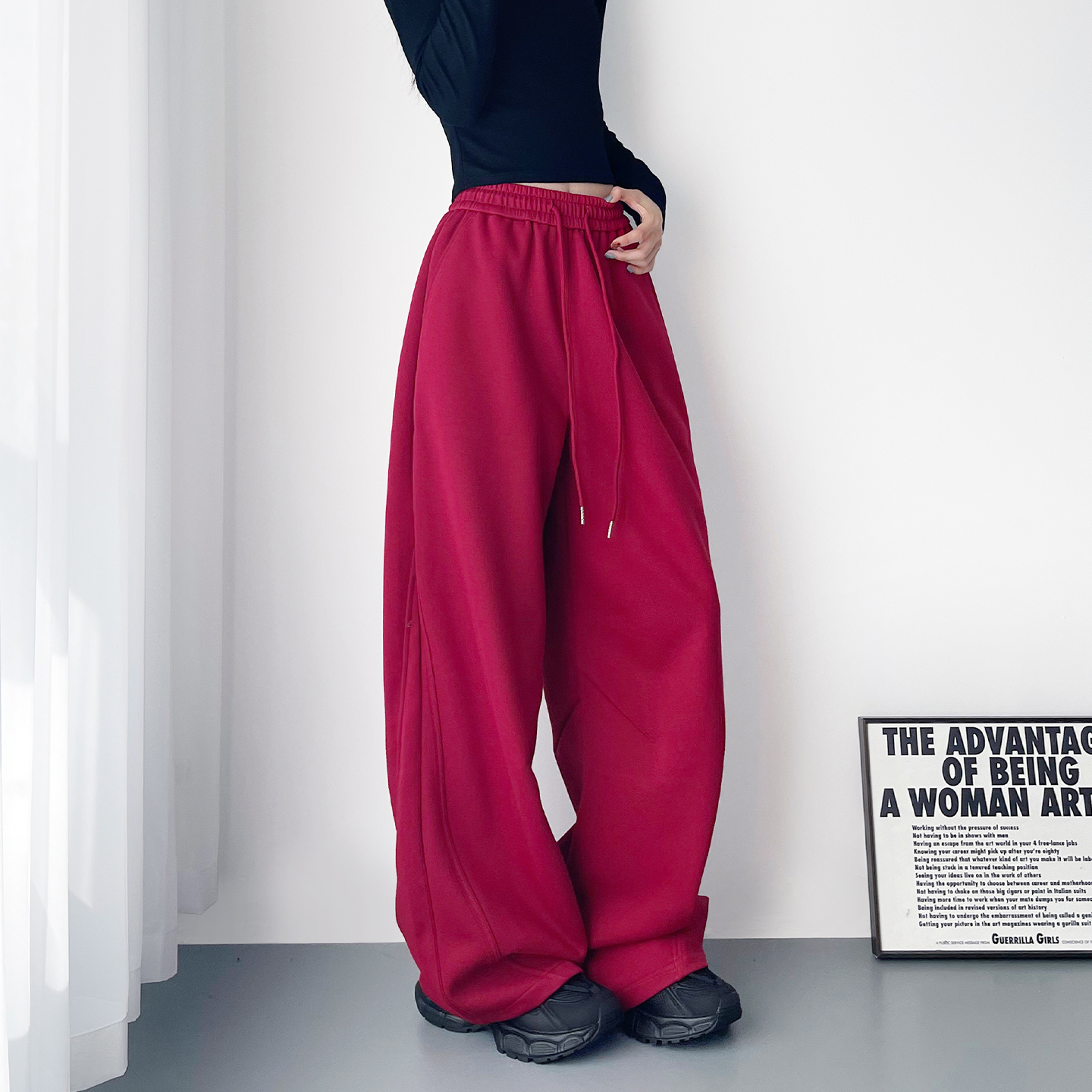 蜜略大码显瘦胖mm休闲裤梨形身材