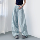 裤 女胖mm宽松大码 防晒酷飒风运动裤 夏日轻薄多巴胺工装 冰丝速干裤