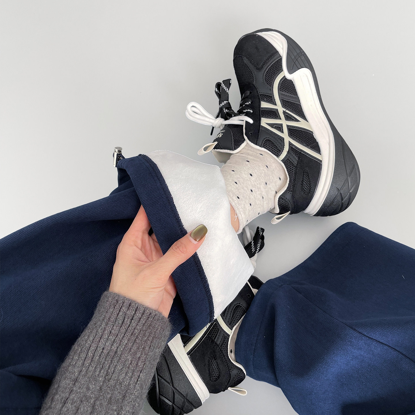 高腰设计感机能工装裤女冬季胖mm显瘦加绒梨型身材直筒运动阔腿裤,女装/女士精品,大码裤装,淘宝优惠券,粉丝福利购,淘宝优惠卷