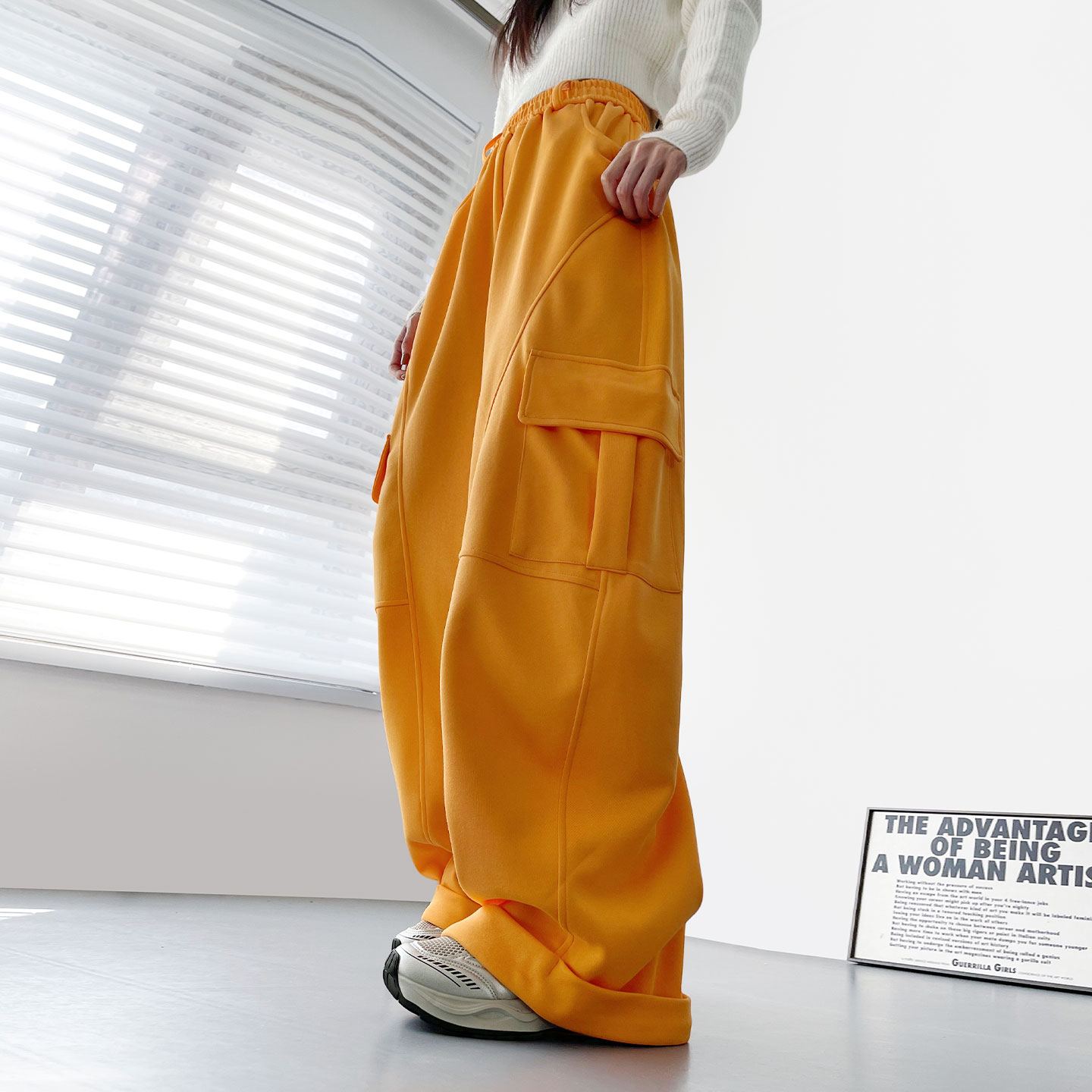 蜜略大码秋冬显瘦阔腿裤梨形身材