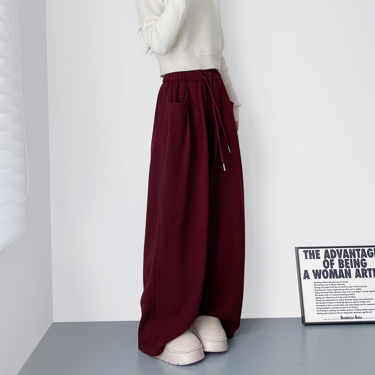 蜜略大码胖mm冬季休闲裤梨形身材